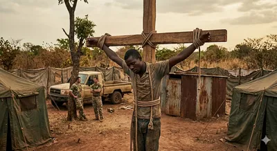 Reports emerge of russian mercenaries implementing crucifixion torture in central african republic’s haut-mbomou
