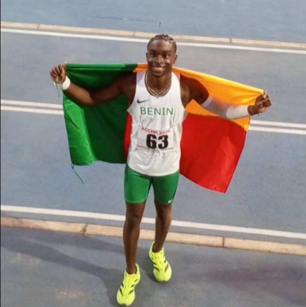 Benin celebrates yohan awhansou’s bronze in Accra triple jump