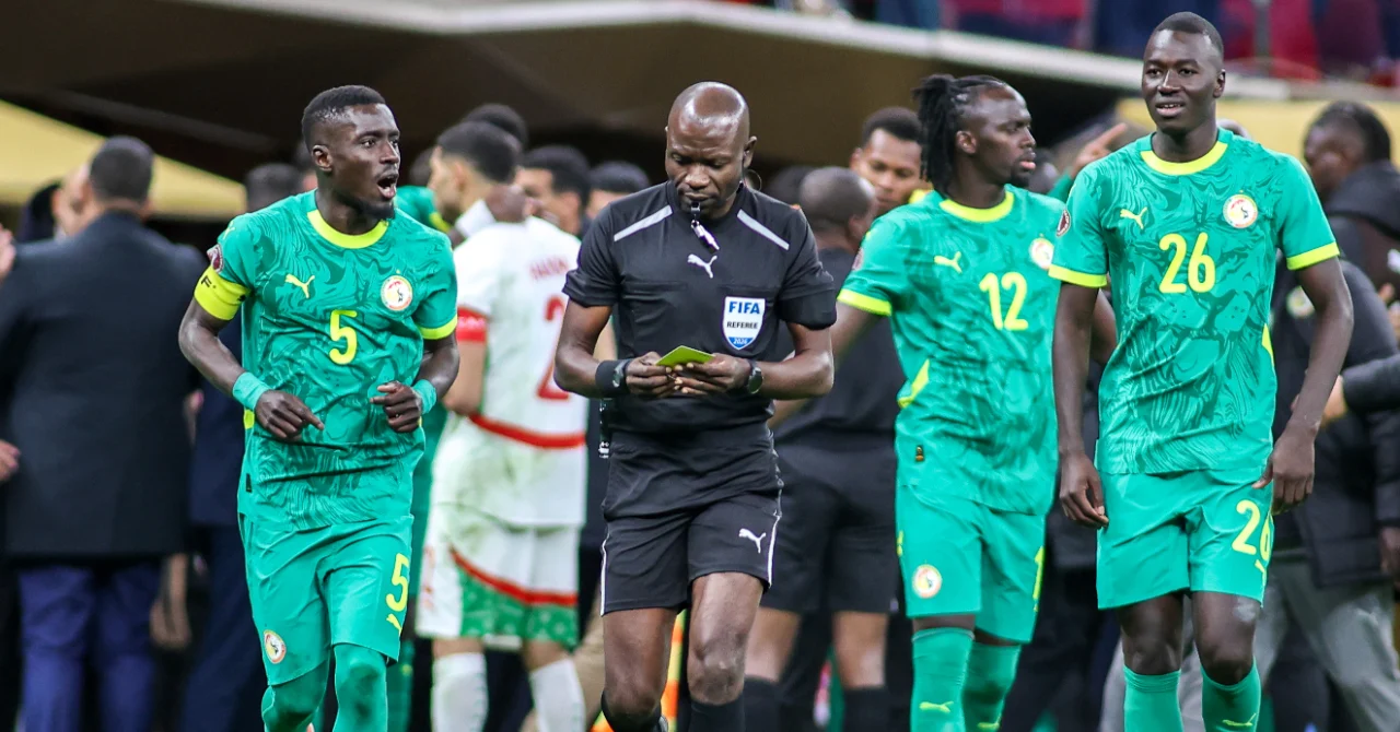 Jean-Jacques Ndala officiating a CAF match