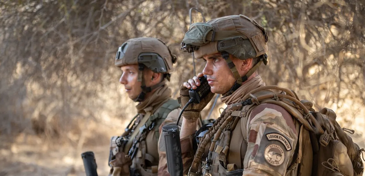 Emmanuel Macron speaking about Mali's security crisis