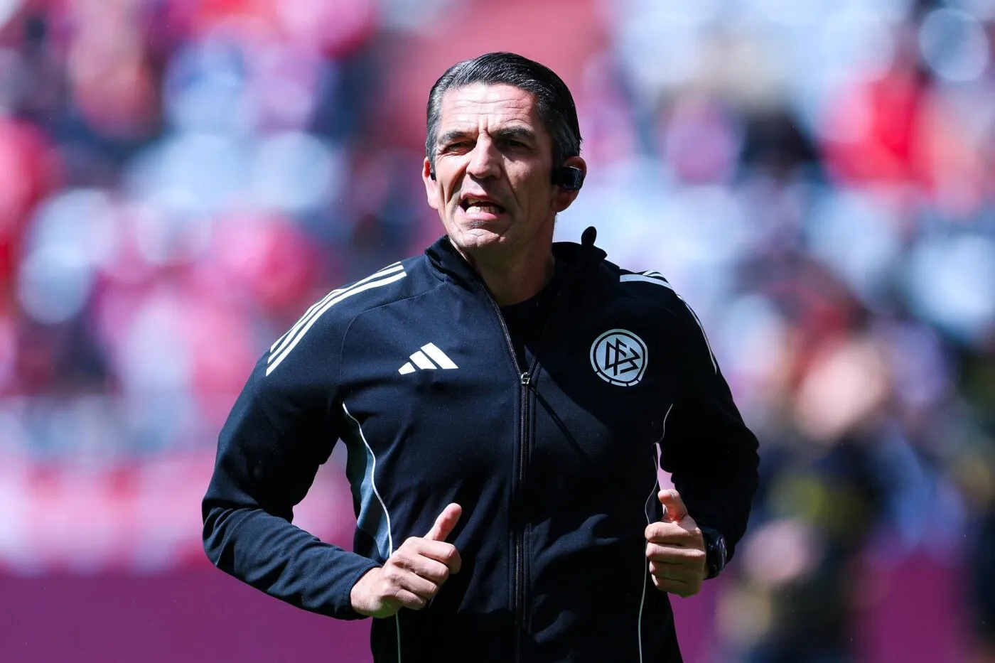 Deniz Aytekin during his final match as referee