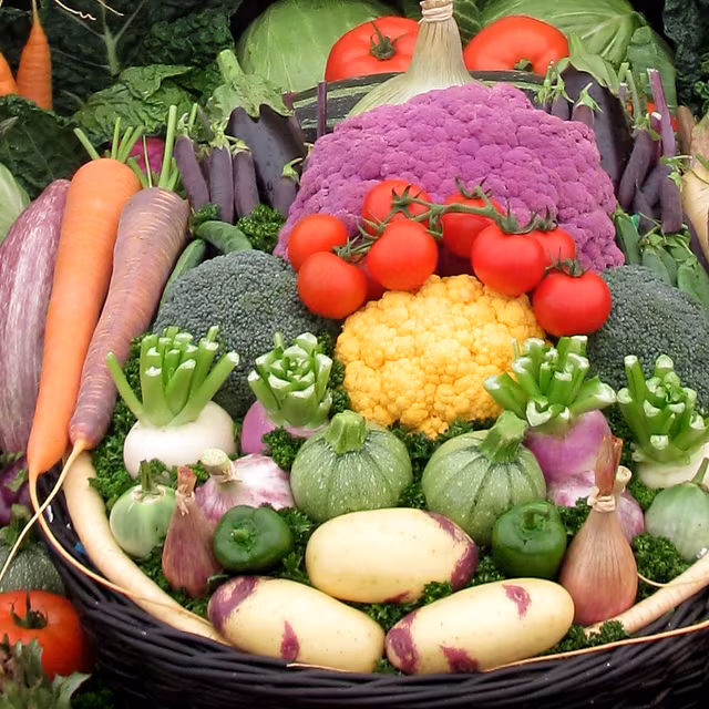 Un choix très coloré de magnifiques légumes. © Man Vyi - Domaine public