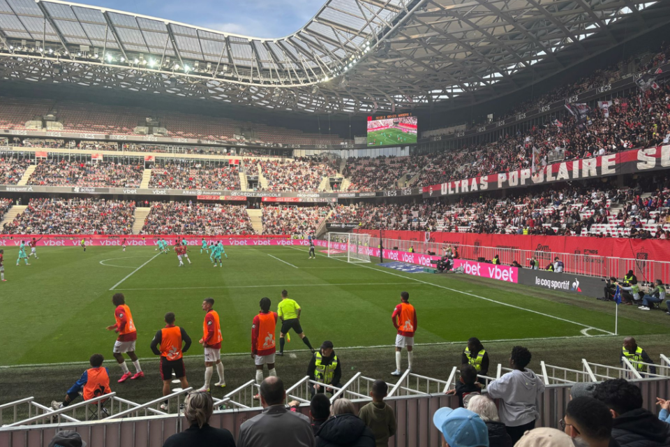 Allianz Riviera stadium in Nice, venue for the crucial playoff match