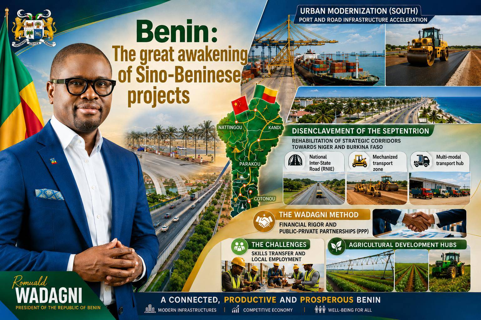 Benin’s strategic development: president romuald wadagni reinvigorates chinese cooperation for national infrastructure