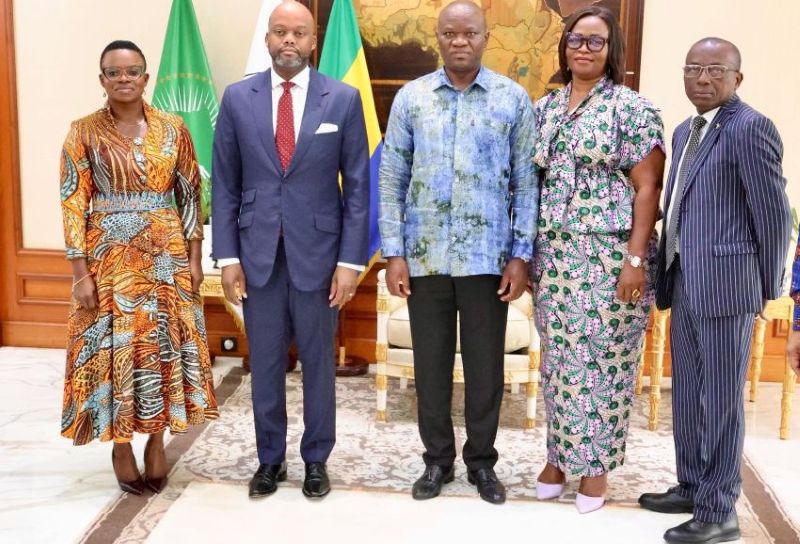 Delegation of AfCFTA received by Gabonese President