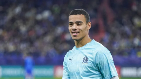 Mason Greenwood in action for Olympique de Marseille
