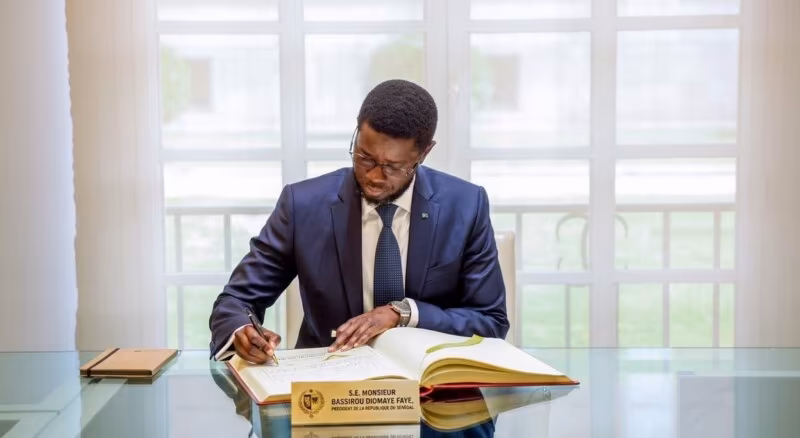 Bassirou Diomaye Faye presidential signature
