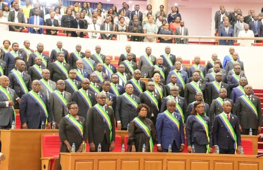 Gabonese deputies in parliamentary recess