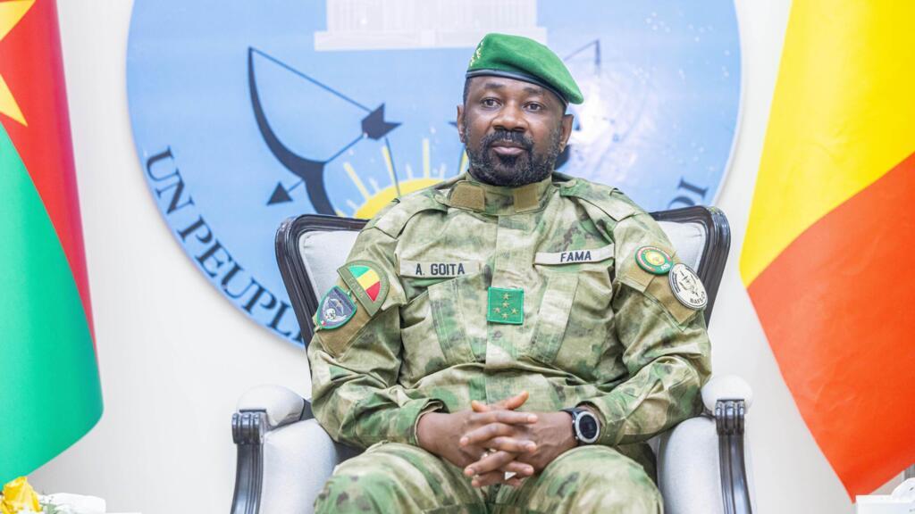 Mali's transitional president, General Assimi Goïta, during the second Sahel States Alliance (AES) summit on security and development in Bamako, December 23, 2025.