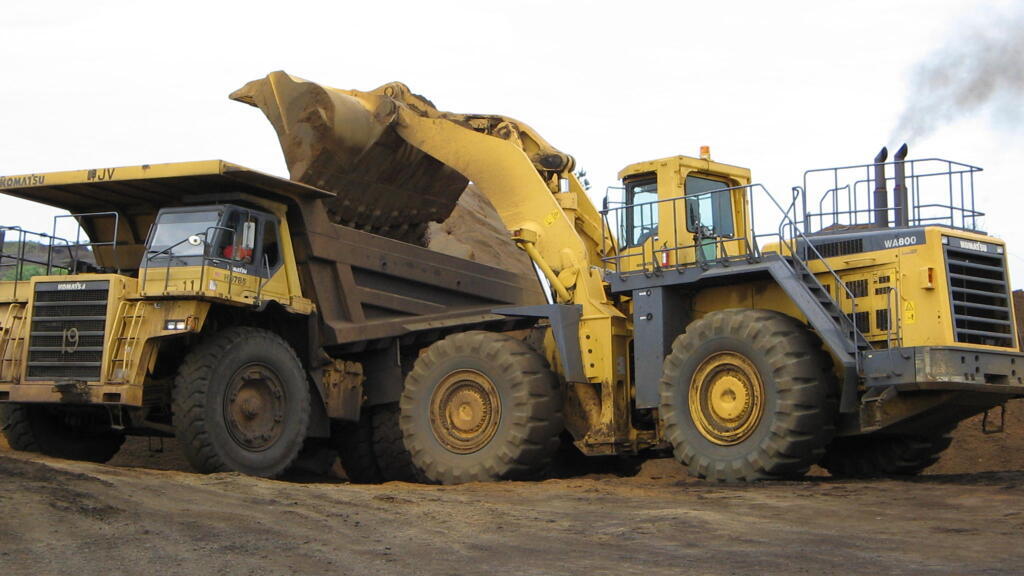 Manganese mining operation at Moanda by Comilog, a subsidiary of the French group Eramet