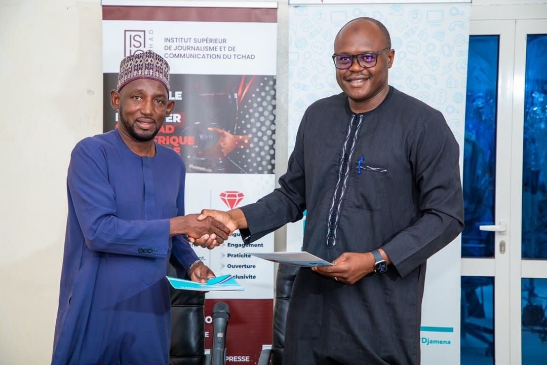 Chad media training partnership signing ceremony