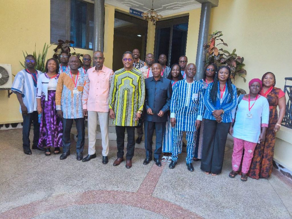 Delegates from Burkina Faso and Burundi during the joint commission meeting