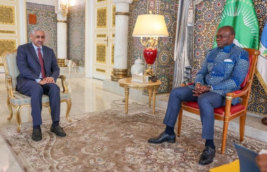 President Brice Clotaire Oligui Nguema meets with Sidi Ould Tah, President of the African Development Bank