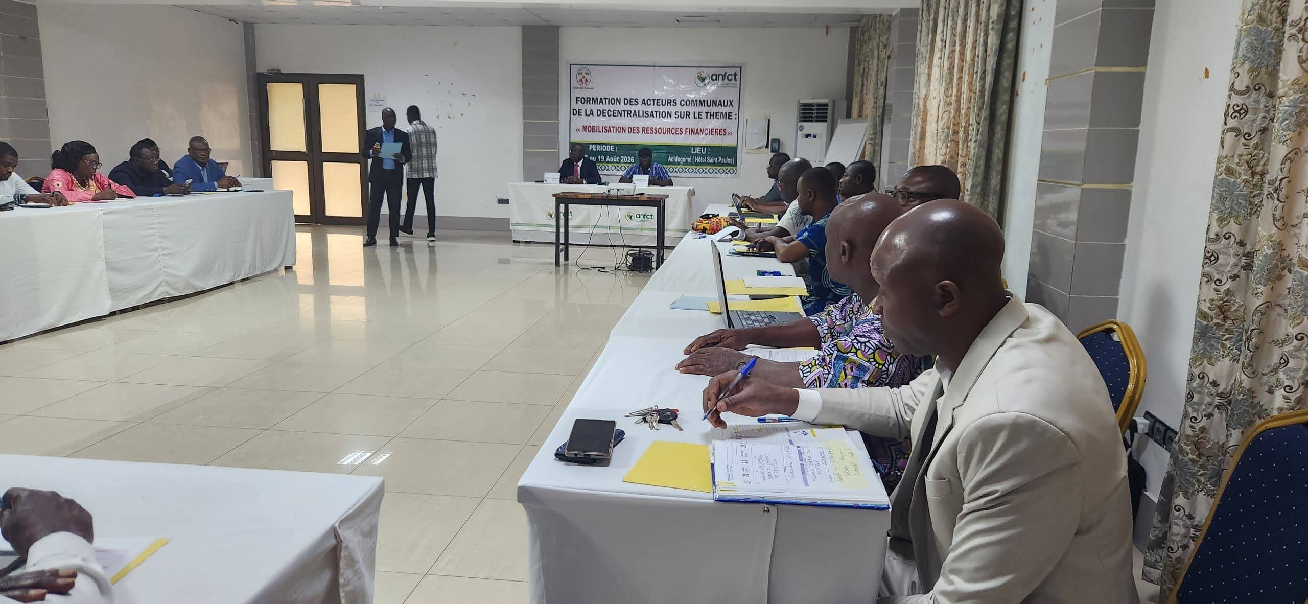Local officials in training session